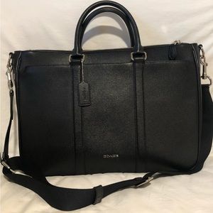 Large Black Coach Briefcase